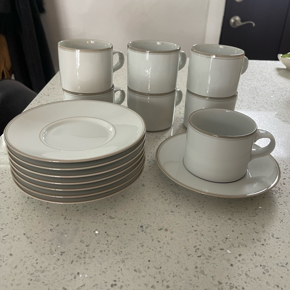 Elegant White Porcelain Tea Set